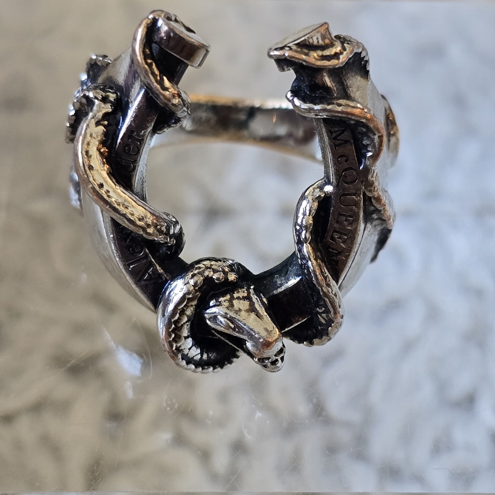 Horseshoe Snake Ring - image 2